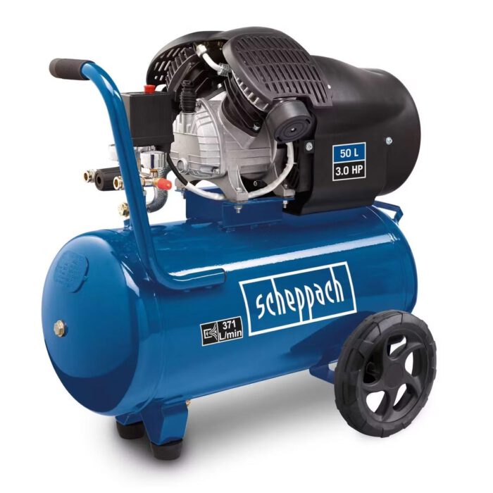 Scheppach Kompressor HC53DC 50L – 2 Zylinder – Bild 2